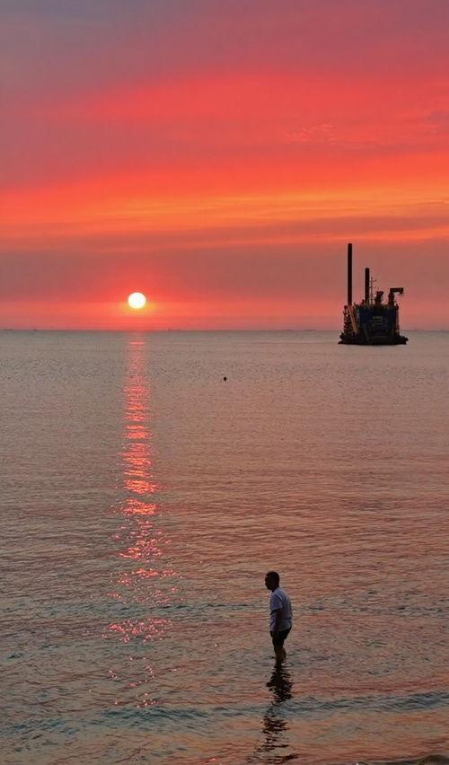 今日头条海边晚霞图片,捕捉那一刻的绝美瞬间